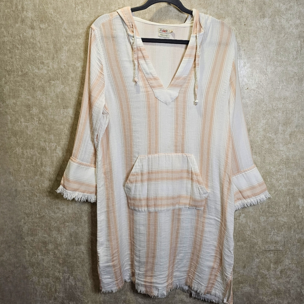 Faherty Baha Surf Midi Dress/Cover Up Organic Cotton - Picture 2 of 10